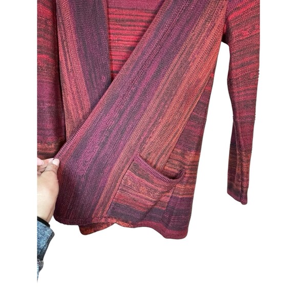 J Jill Cardigan Womens Size Small Orange‎ Brown Wool Long Sleeve Casual Career - Picture 4 of 9